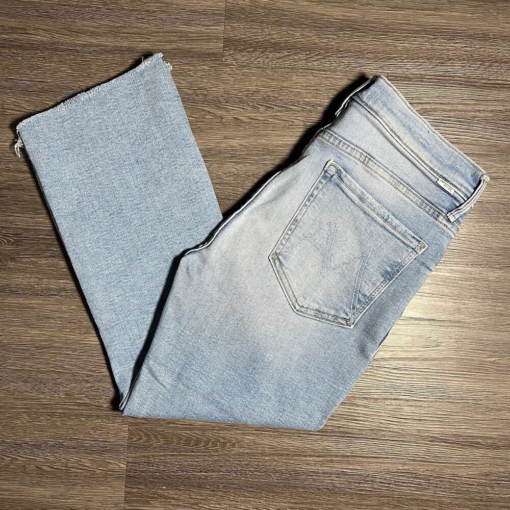 MOTHER Lil Insider Crop Step Fray Jeans Womens 30 Petite Limited Edition USA EUC
